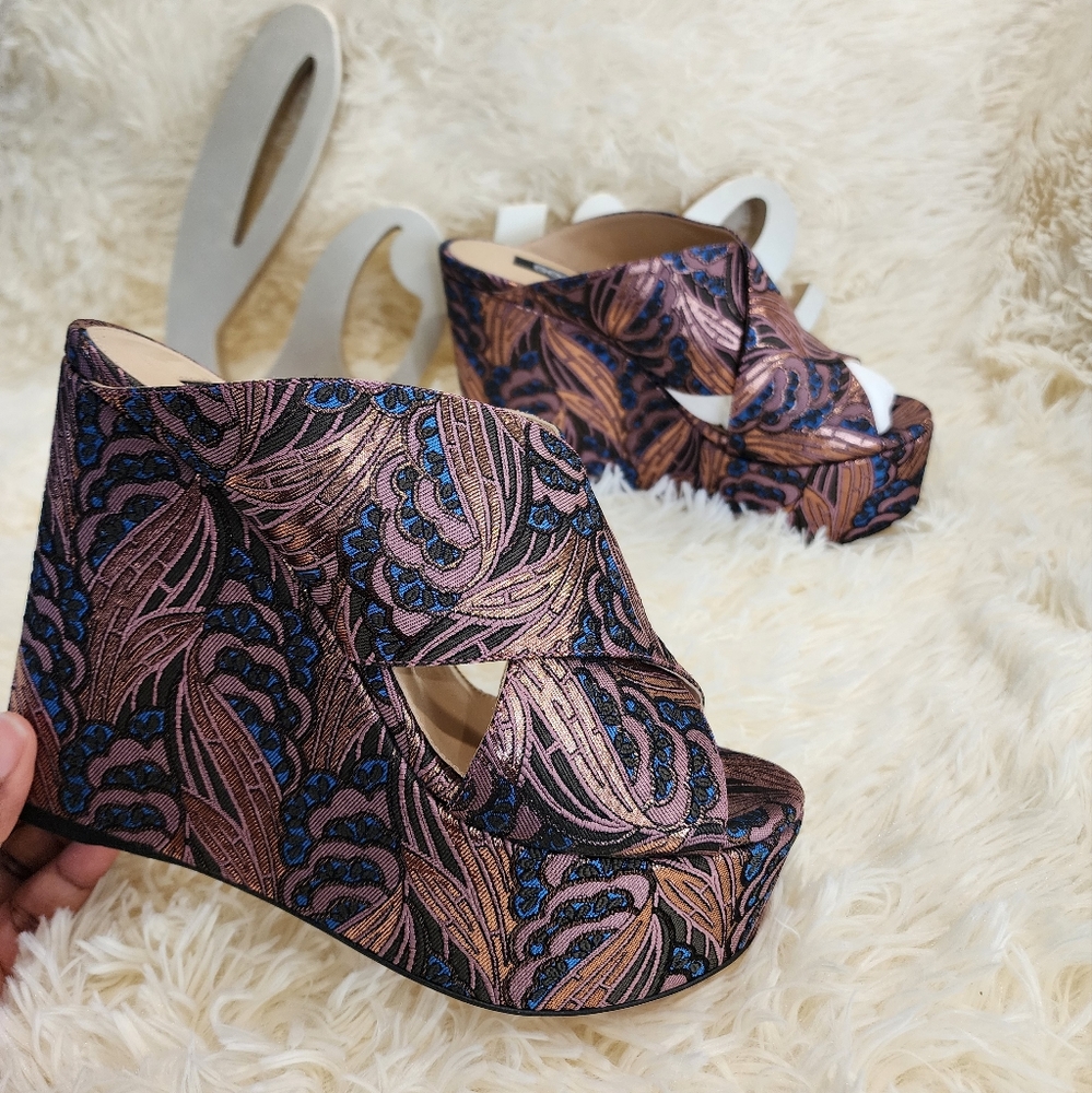 Sergio Rossi Women Platform Alma wedge size 38.5